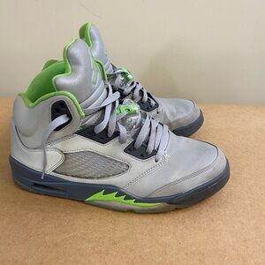 Nike Air Jordan 5 Retro Green Bean Sz 12 DM9014-003 Silver Metallic Men’s Shoes